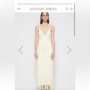 White dress ivory xs CHRISTABEL MACRAME MAX